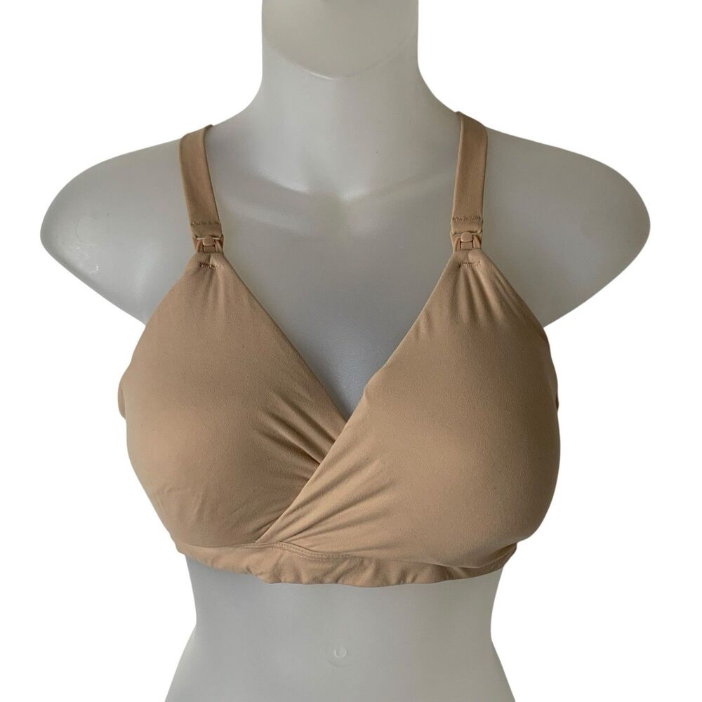 SPANX Bra-llelujah! Mama Nursing Bra Women's Medium Twisted Tan Shaping #30040R